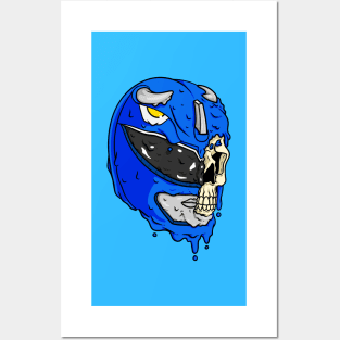 Blue Half Skull Ranger Posters and Art